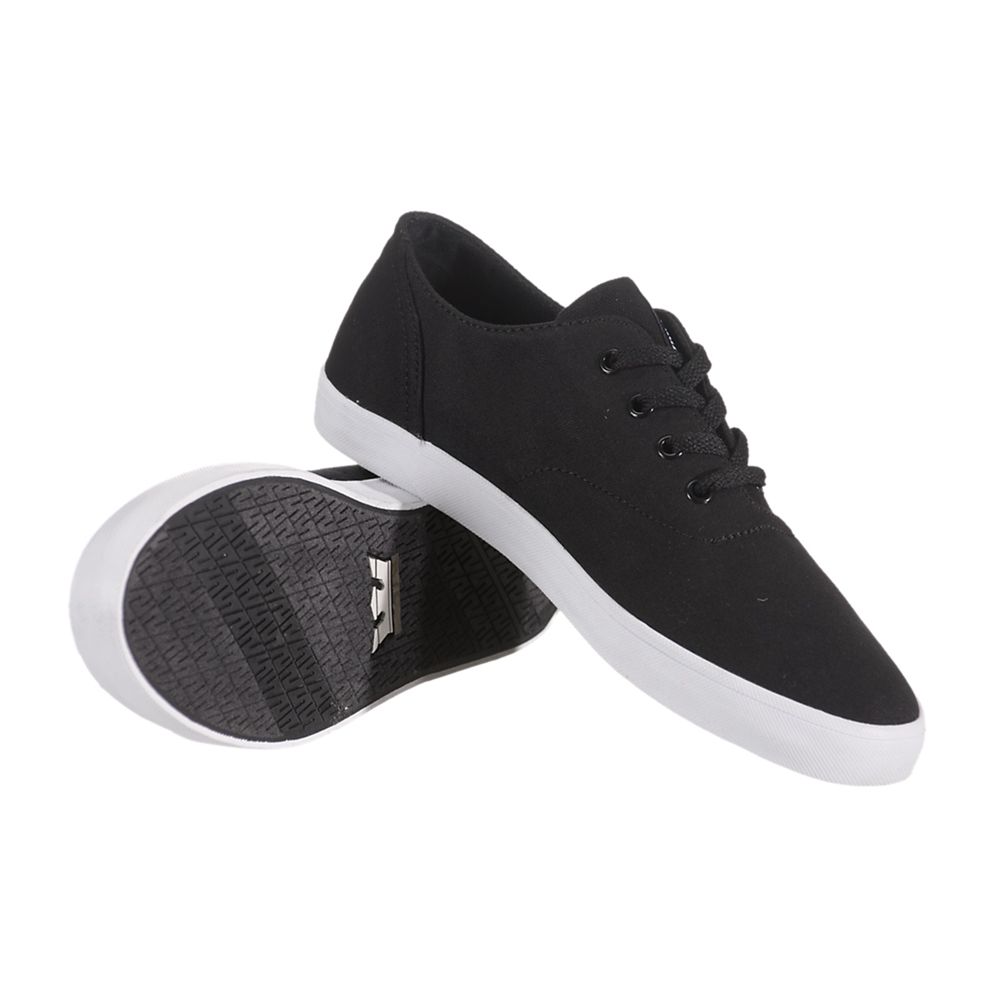 Baskets Basses Supra Wrap Noir Black/White Homme | LJG-65383109